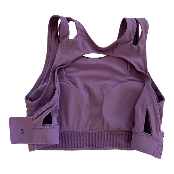 Lululemon Strong Front Sports Bra Medium Support Size 4 B/C Purple - Picture 7 of 7